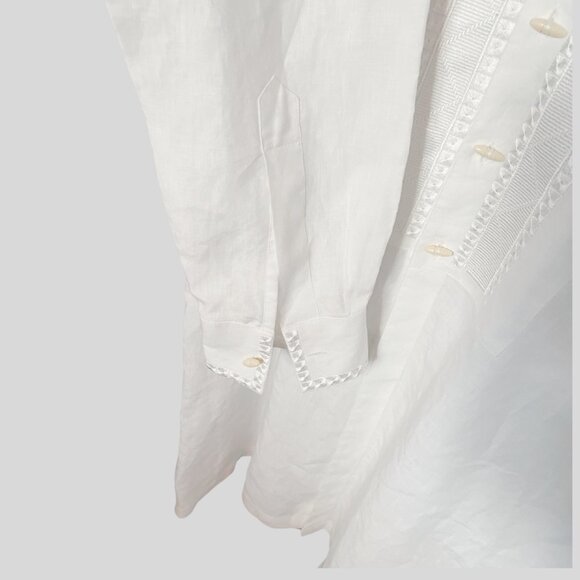 Baldessarini White Linen Shirt. Excellent Condition. Size: XL - Picture 11 of 15